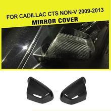 Carbon Fiber Car Mirror Covers Side Rearview Mirror Caps For cadillac GTS 2009-2013 Non-V Add On Style 2024 - buy cheap