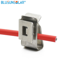 10 pec Stainless Steel Solar PV Cable Clips Cable Clamp For 12awg 10awg PV Solar Cable Wire 2024 - buy cheap