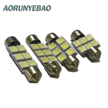 AORUNYEBAO 100pcs  Festoon 31mm 36mm 39mm 41mm LED Bulb SV8.5 C5W C10W Auto Interior Dome License Plate Lights Lamp Car Styling 2024 - buy cheap