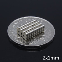 100pcs N35 2 * 1mm 2 x 1 mm Mini Small Super Strong Powerful Magnet Powerful Neodymium Rare Earth Permanent  Magnetic Magnets 2024 - buy cheap