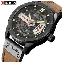 2019 Luxury Brand CURREN Men Military Sports Watches Men's Quartz Date Clock Man Casual Leather Wrist Watch Relogio Masculino 2024 - buy cheap