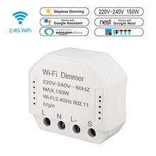 Wifi Smart light Switch triac Dimmer 220V LED Remote Control Switch Voice Control Compatible Amazon Google IFTTT App smart life 2024 - buy cheap