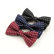 3 Colors Fashion Men's Polka Dots Bow tie For Wedding Party Classic Polyester Bowtie Tuxedo Red/Black Butterfly Cravat 2024 - buy cheap