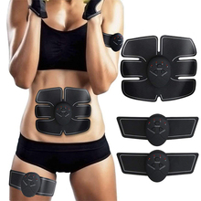 Eletroestimulador de músculo abdominal ems, aparelho de treino para eletroestimulação de músculos abdominais, massageador de vibração, fitness, queima de gordura 2024 - compre barato