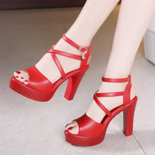 Plus Size 32-43 Cross Bandage Gladiator Sandals Women Wedding Shoes Summer 2021 High Heels Sandals Ladies OL Party Shoes 2024 - buy cheap