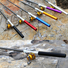 Htdob-mini bolígrafo de bolsillo, caña de pescar de hielo con rueda de tambor, poste de mar pequeño, portátil 2024 - compra barato
