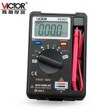 VICTOR VC921 Mini Digital Multimeter DMM Integrated Personal DC AC Voltage Meter Pocket Capacitance Resistance Frequency Tester 2024 - buy cheap
