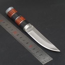 Охотничий прямой нож с фиксированным лезвием, тактический нож для выживания в кемпинге, 440C, карманный нож с деревянной ручкой, для защиты на открытом воздухе, ножи для повседневного использования, многофункциональный инструмент 2024 - купить недорого