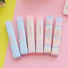Cute Stripe Flower Rubber Erasers Kawaii Kids Gifts School Office Students Correction Pencil Erasers Korean Stationery 2024 - buy cheap