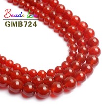 Wholesale Natural Stone Beads Round Red Agata Onyx Beads for Jewelry Making Diy Bracelet Necklace Pick Size 4 6 8 10 12mm 15'' 2024 - buy cheap