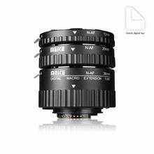 MEKE Meike MK-N-AF1-B Auto Focus Macro Extension Tube Ring Plastic for Nikon D800 D90 D3200 D5100 D5200 D7000 D7100 Camera DSLR 2024 - buy cheap