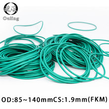 Rubber Ring Green FKM O ring Seal CS1.9mm OD83/85/90/95/100/105/110/115/120/140mm Rubber ORing Seal Oil Fuel Gasket Washer 2024 - buy cheap