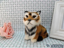 mini simulation tiger toy lifelike small sitting tiger doll model gift about 12x8x11cm 2024 - buy cheap