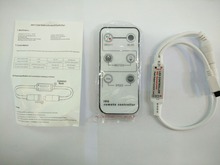 Mini controle remoto ir led com 6 teclas, cor única, regulador de intensidade, 144w, para 5050, 3528, 3014, 5630, cor única, faixas de led 2024 - compre barato