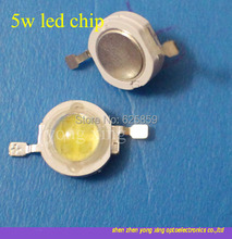 Chip de led de alta potência, 20 peças, 5w, branco 6000-6500k, 400-440lm, 6-7v, lâmpada led