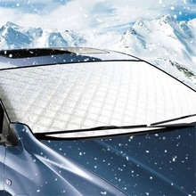 Автомобильная магнитная накидка на лобовое стекло снега льда мороз крышка лобового стекла от солнца, дождя чехлы с защитой от пыли для пикапов внедорожник 2024 - купить недорого