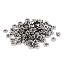 Top quality Metric M3 Hex Nuts 304 Stainless Steel Fastener DIN934 100pcs for Bolt 2024 - buy cheap