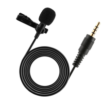 Portable Professional Grade Lavalier Mic Mini Microphone 3.5mm Jack Omnidirectional Clip-on Microphone for Recording Live Video 2024 - buy cheap