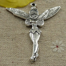 42 pieces tibetan silver angel charms pendant 52x46mm #4198 2024 - buy cheap