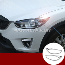 ABS Chrome Front Headlight Lamp Frame Trim Cover For Mazda CX-5 KE 2012-2016 Car accesories interior Car decoration 2024 - buy cheap