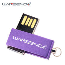 WANSENDA Rotation USB Flash Drive Waterproof Pen Drive 4GB 8GB 16GB 32GB 64GB USB Stick 2.0 Flash Drive Pendrive with Chain 2024 - buy cheap