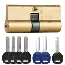 65MM 32.5/32.5 Brass Key Cylinder Door Lock Barrel Anti Bump/Drill + 7 Keys 2024 - buy cheap