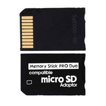 Ingmela leitor de cartão de memória, adaptador para leitura de duo cartão micro sd para sony psp ms micro sd para memória pro duo 2024 - compre barato