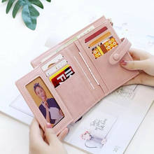 Women Short Wallets Mini Money Purses Small Fold Female Coin Purse Card Holder monederos para mujer womens wallet clutch retro 2024 - buy cheap
