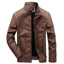 2018 Man Zipper Leather Jackets PU Classic Jaqueta Masculinas Inverno Couro Jacket Men Motorcycle Leather Jacket 2024 - buy cheap