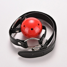 Faux Leather Band Restraint Ball Mouth Gag Fixation Mouth Stuffed Oral Fetish ToyAdult Sex Toy For Men Women  Sex Shop 2024 - buy cheap