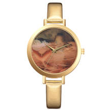 Горячее предложение Новые женские повседневные Модные кварцевые часы с кожаным ремешком, аналоговые наручные часы Relogio Feminino 2024 - купить недорого