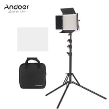 Andoer LED Video Light 3200-5600 K Lâmpada com Liga de Alumínio tripé tripé de luz Regulável Bi-color Luz 660 Pcs painel de LED 40 W 2024 - compre barato