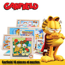 Garfield Educational wooden toys wooden animal Jigsaw puzzle funny toy puzzle wood wooden puzzles for children Puzzles Toys 2024 - buy cheap