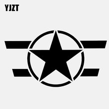 Yjzt 12.7cm * 7.1cm estrela etiqueta do carro da motocicleta decalques de vinil preto/prata C3-0707 2024 - compre barato