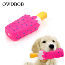 OWDBOB Pet Chew Toy Pet Dog Puppy Cat Squeaker Sound Toy Funny Popsicle Shaped Play Toys Ice Cream Bite Molar Toy Pet Supplies 2024 - buy cheap