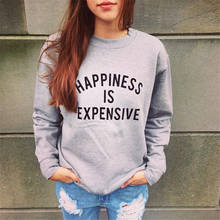 chic women hoodies sweatshirts ladies autumn winter fall cool sweat happiness print festivals classics shirts hoodies 2024 - buy cheap