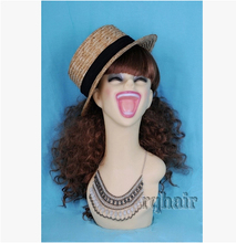 Frete grátis! Top Quality feminino brinco exibição realista feminino busto manequim cabeça para peruca e chapéu 2024 - compre barato
