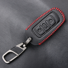 Leather Key Case Remote Fob Shell Keychain Protector Holder for Geely Emgrand Boyue NL-3 Emgrand EC7 Car Key Cover 2024 - buy cheap