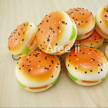 20PCS/LOT 7CM Sesame Covered Squishy Hamburger Soft Bread Scented Buns Kid Toys Collectibles Wholesale 2024 - buy cheap