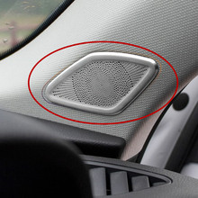 Interior de acero inoxidable de altavoz de Audio embellecedor protector con marco decorativo para Audi A3 8V 2014-2018 un pilar altavoces estéreo calcomanías 2024 - compra barato