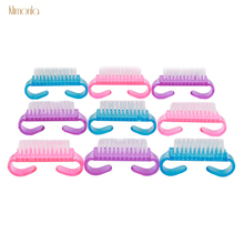 18pcs Plastic Nail Art Care Manicure Tools Nail Cleaning Brushes Soft Remove Dust Small Angle UV Gel Clean Nail Brush 3 Colors 2024 - buy cheap