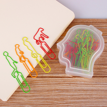 Human Evolution Cartoon Clip Creative Pin Color Custom-made Metal Paper Clips Accessories Office Metal Clip Paperclip Bookmark 2024 - buy cheap