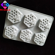 PRZY шесть отверстий сотовая силиконовая форма для мыла форма для изготовления мыла вручную формы для изготовления свечей силиконовая форма для льда Полимерная глина 2024 - купить недорого