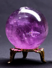 Natural Amethyst Quartz Crystal Sphere Ball Healing Stone 2024 - buy cheap