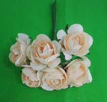 2.5CM artificial mulberry paper mini rosas bouquet,diy craft scrapbooking accessories&wedding party decoration garland&gift box! 2024 - buy cheap