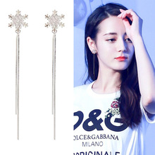 JIOFREE Korea Style Classic snowflake shape Cubic zirconia Clip on Earrings Without Piercing for Women No Ear Hole Ear Clip 2024 - buy cheap