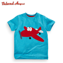 1-6Y Fashion Boys Girls T-shirts Tops 100% Cotton Summer 2019 Baby Short Sleeves T-shirt Kids Casual Clothing Children Clothes 2024 - buy cheap