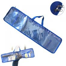 71cm Blue Transparent Plastic Canvas Bag for Fishing Rod Reel Line and Other Fishing Gears Storage Bag 2024 - buy cheap