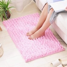 Household Chenille Thick Bathroom Non-slip Mat Absorbent Living Room Bedroom Study Plain Nordic Wind Mat 2024 - buy cheap