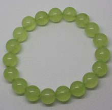 Mini. Order is $7! 6-10mm Cyan Jades Bracelet Round Jewelry Making Beads 7.5" 2024 - buy cheap